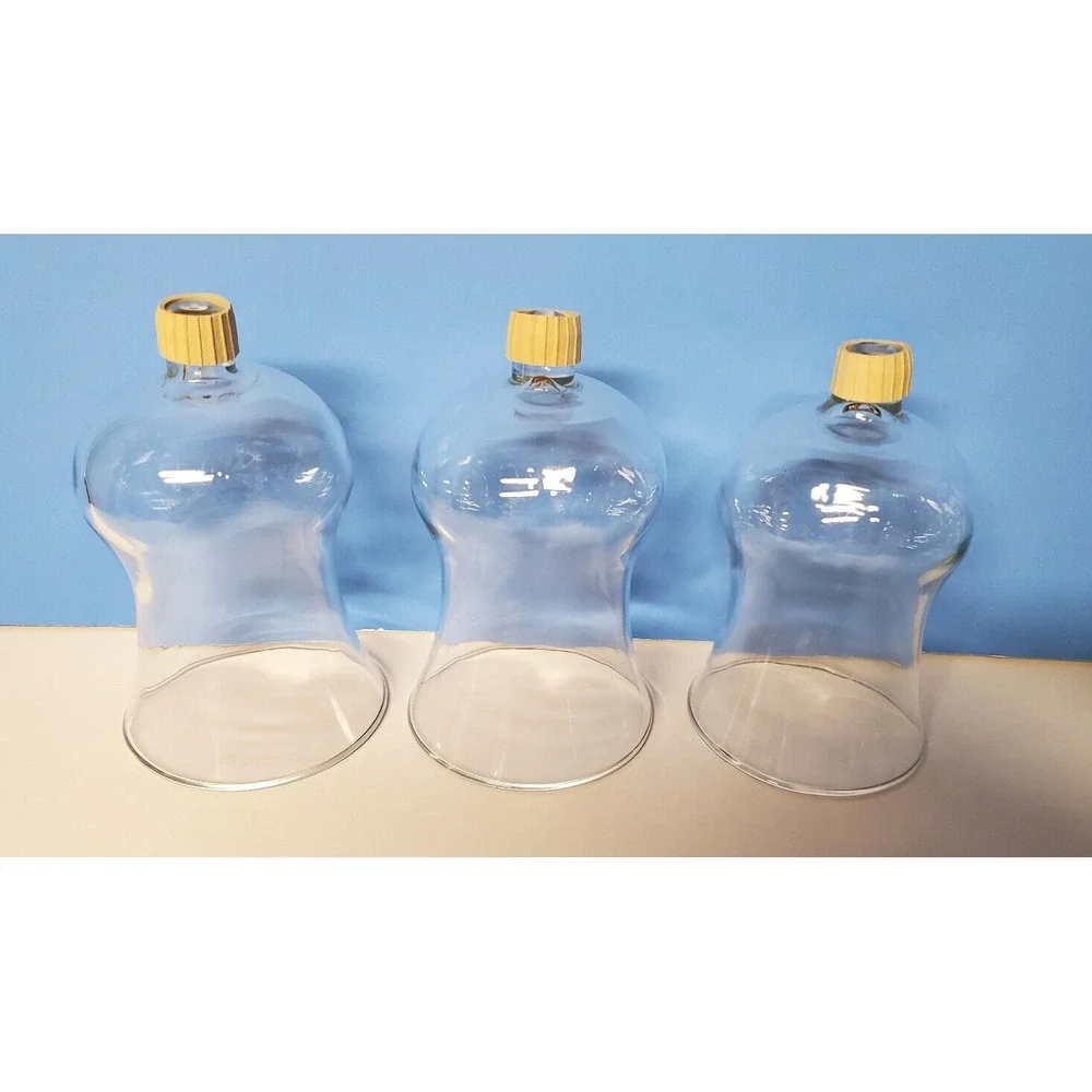 Votive Cups Peg Clear Glass Candle Home Interiors Homco W/ New Grippers QTY 3